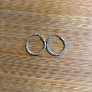 Sterling silver hoops